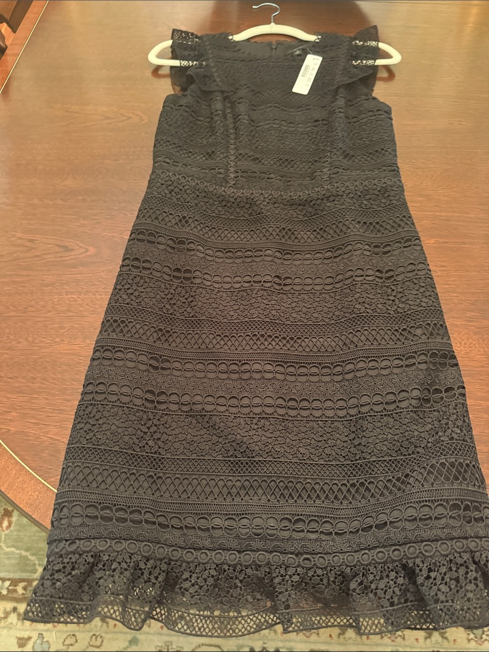 J. Crew Lace Overlay Black Women’s Dress
